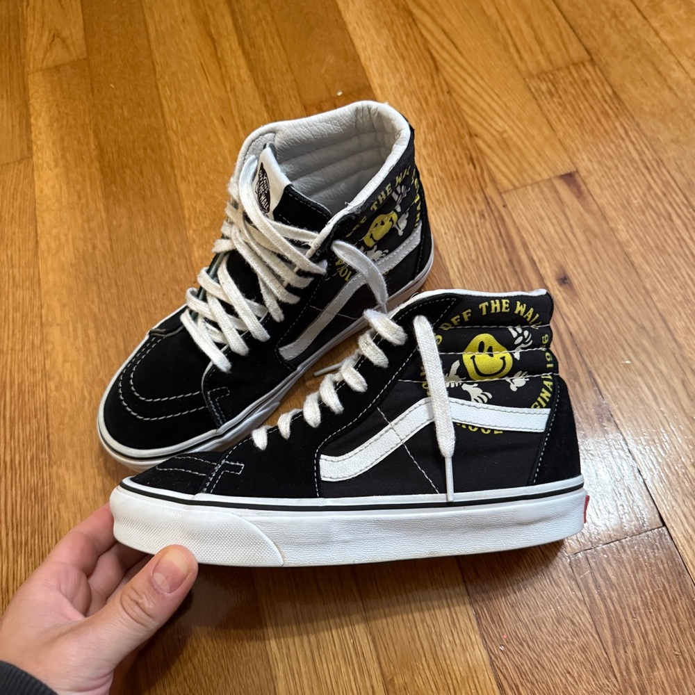 Womens Black Vans Old Skool High Tops